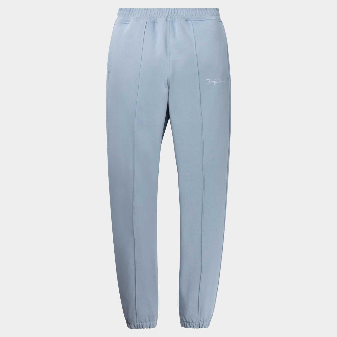 Rainwashed Blue Ety Script Jog Pants