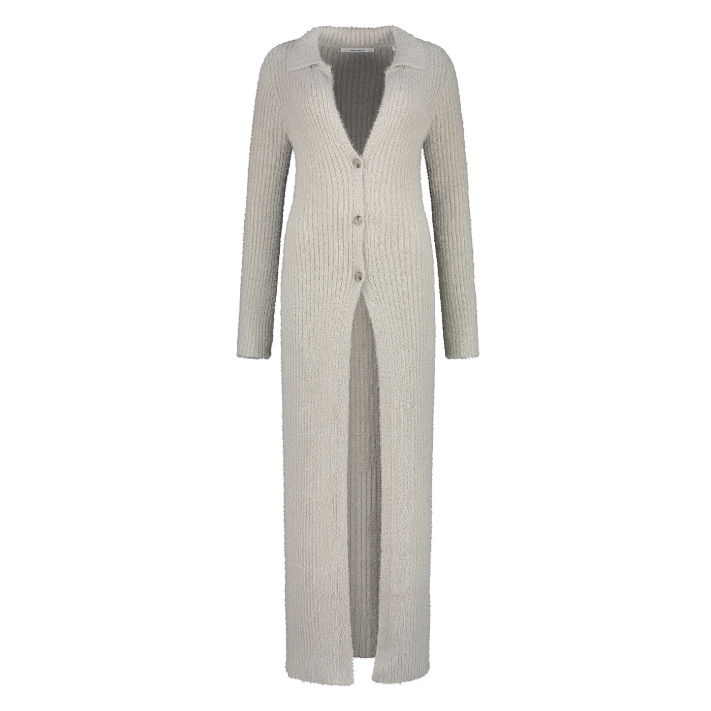 Ultimate Grey Fluffy Long Cardigan