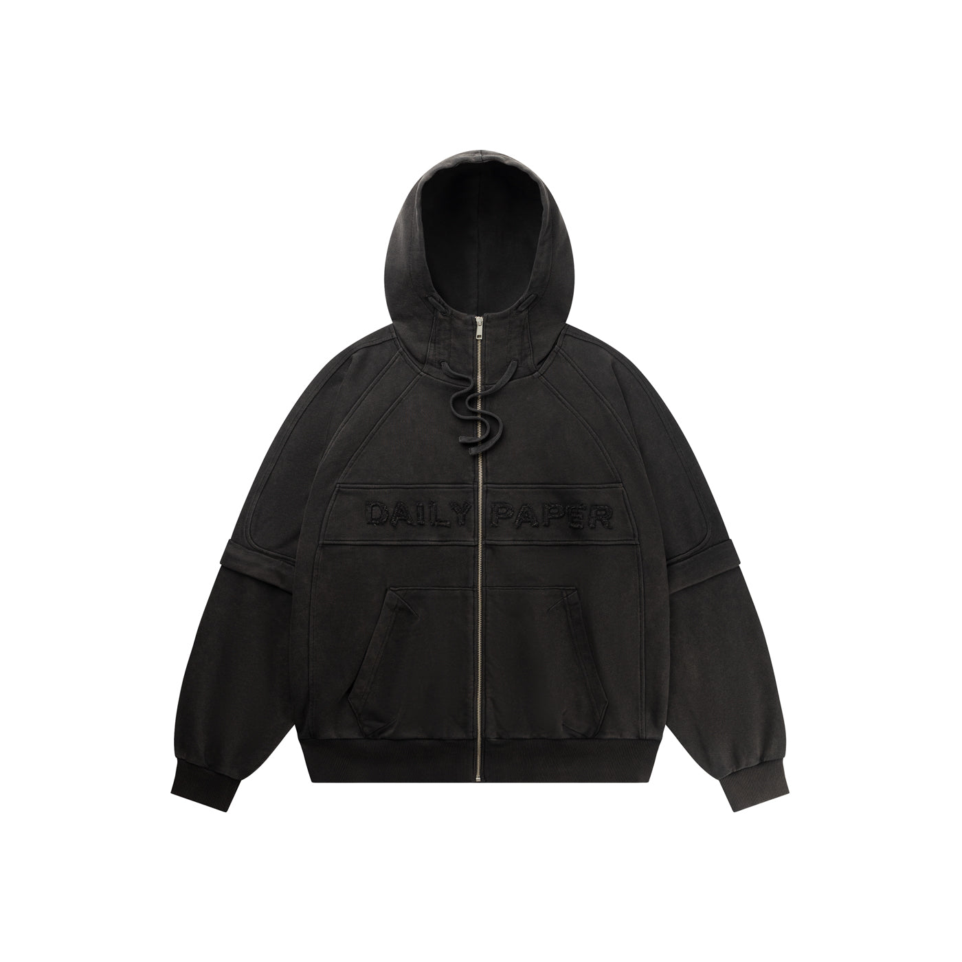 Black Garment Wash Jacket