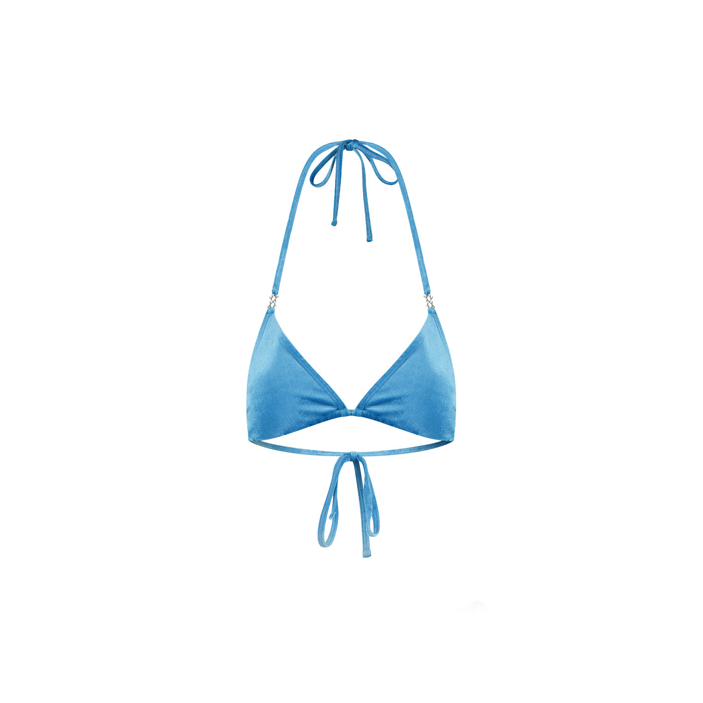 Blue Velvet Bikini Top