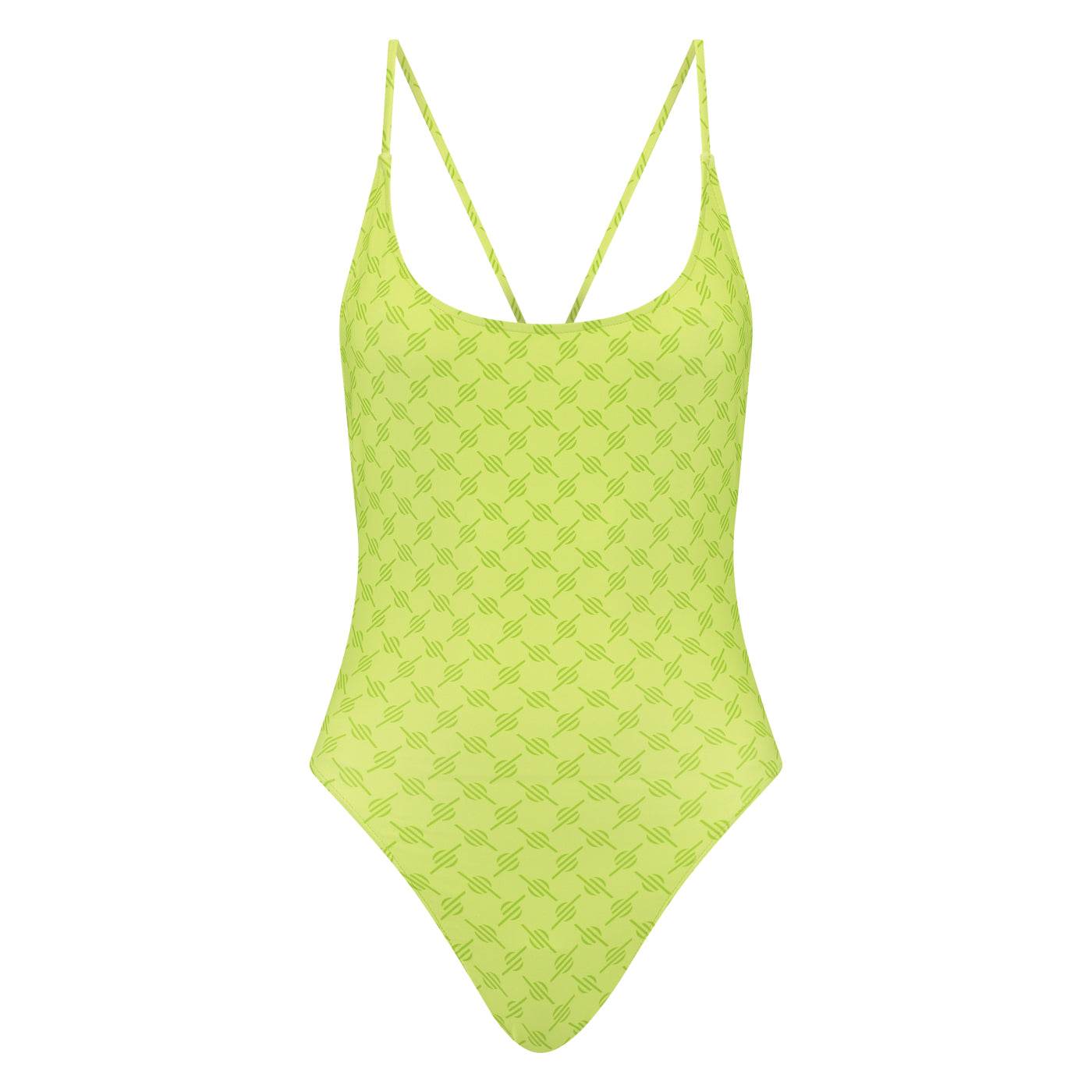 Daiquiri Green Reya Monogram Swimsuit