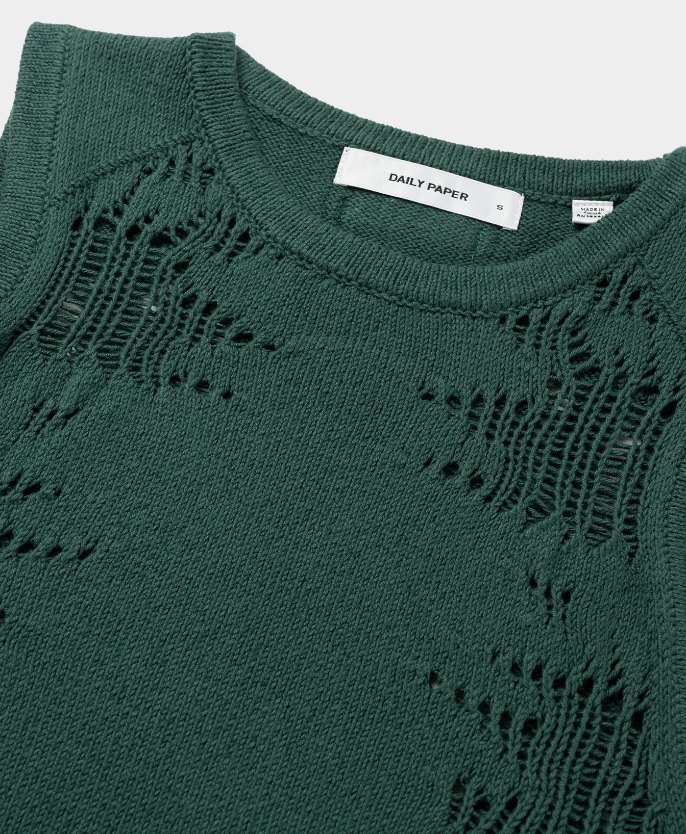 Bistro Green Asymmetric Ladder Dress