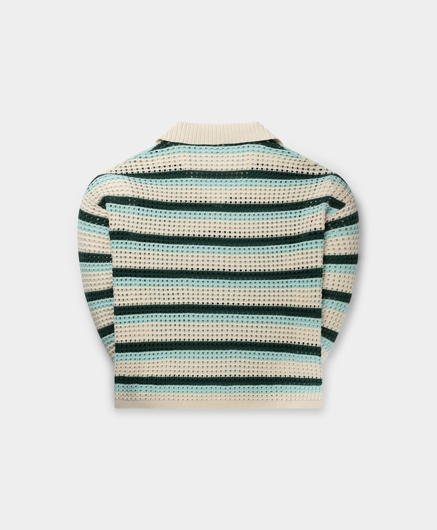 Off White Crochet V-Neck Sweater