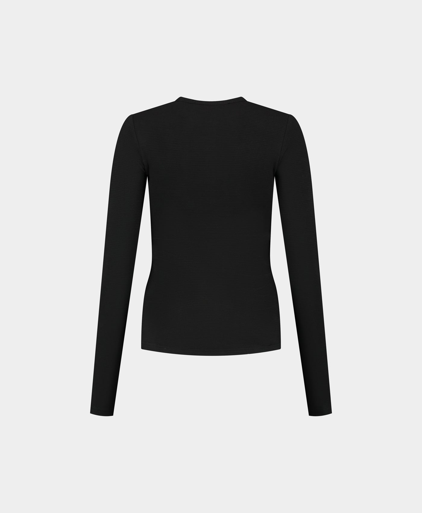 Black Denise Button Longsleeve