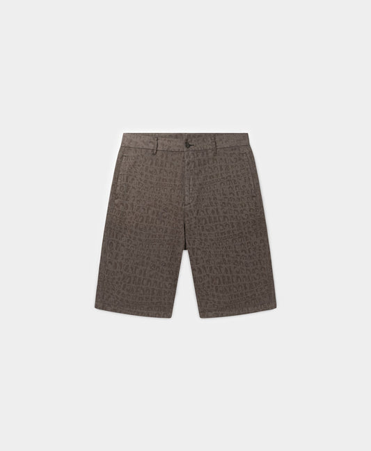 Black Oyster Digital Croc Shorts