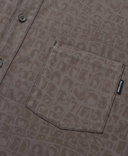 Black Oyster Digital Croc Shirt