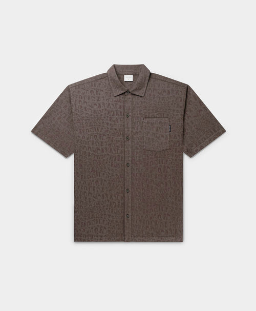 Black Oyster Digital Croc Shirt