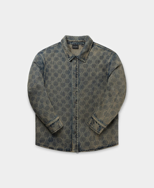 Blue Shield Laser Denim Shirt