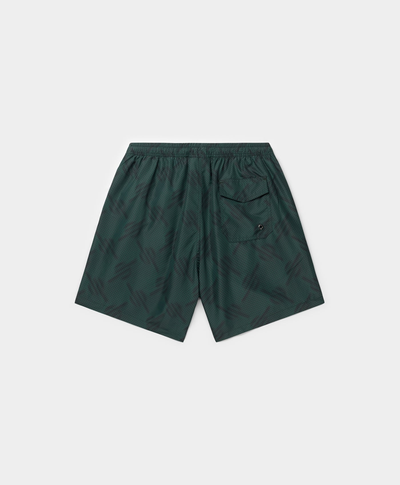 Bistro Green Dotted Monogram Swimshorts
