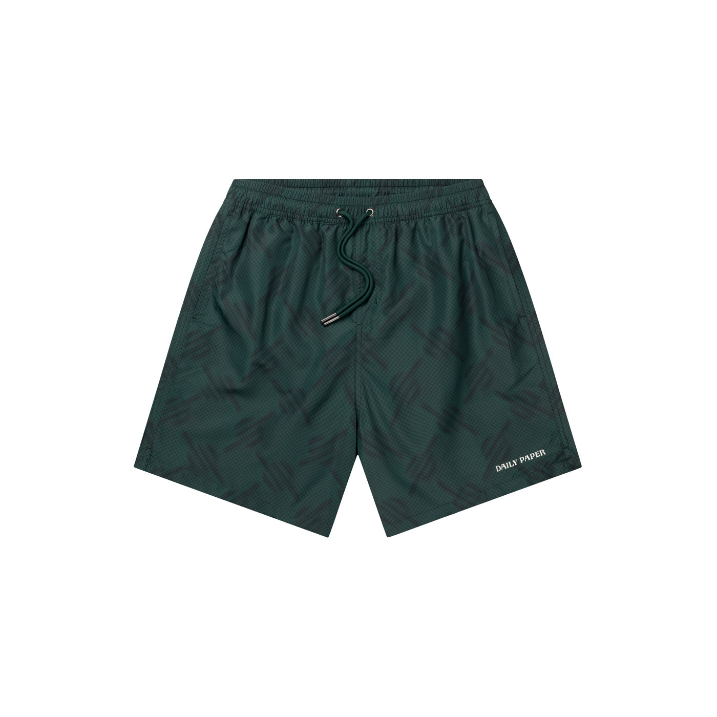 Bistro Green Dotted Monogram Swimshorts