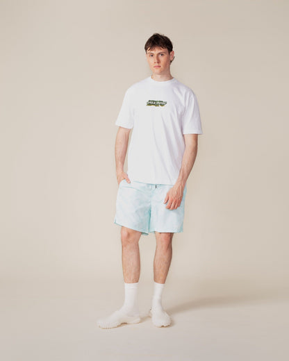 Salt Water Blue Dotted Monogram Swimshorts