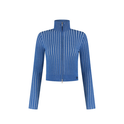 True Blue Dias Knit Sweater Cardigan