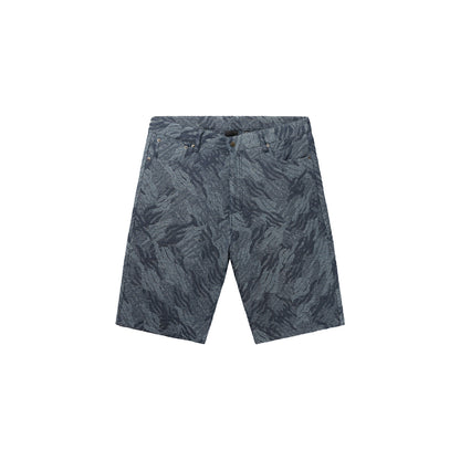 Camo Monogram Jeans Shorts