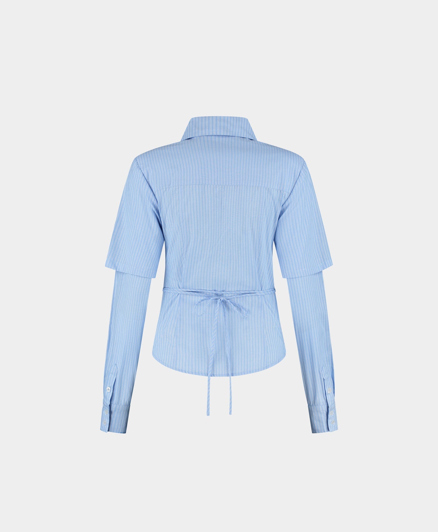 Blue Stripe Fitted Shirt