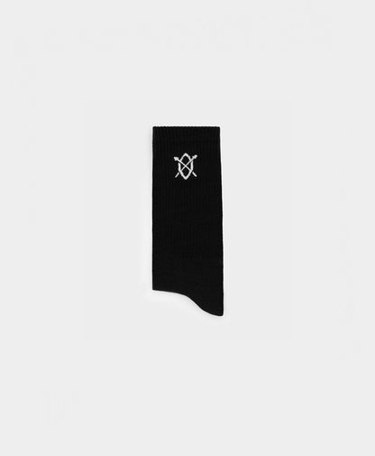 Black Essential Logo Socks