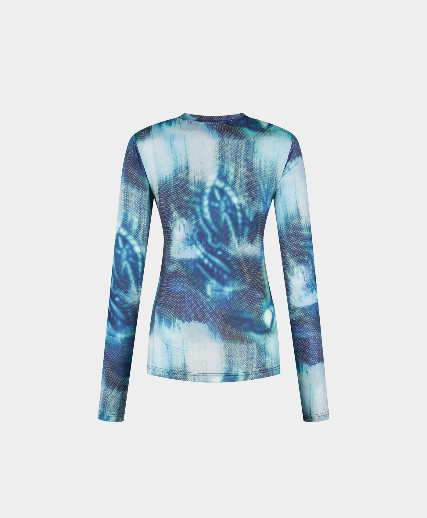 Blue Fitted Braid Longsleeve