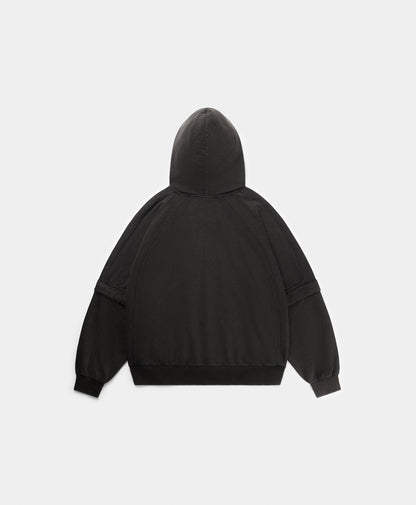 Black Garment Wash Jacket