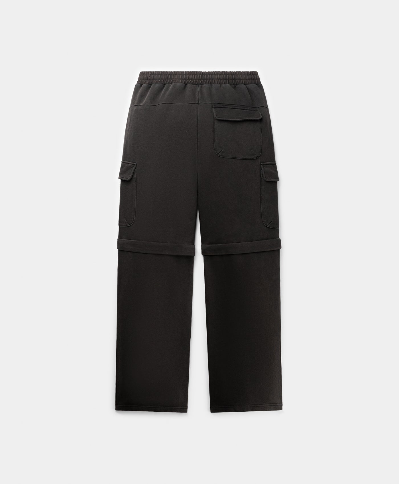 Black Garment Wash Pants