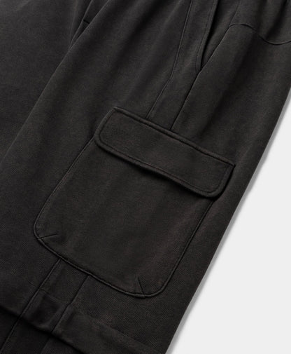 Black Garment Wash Pants