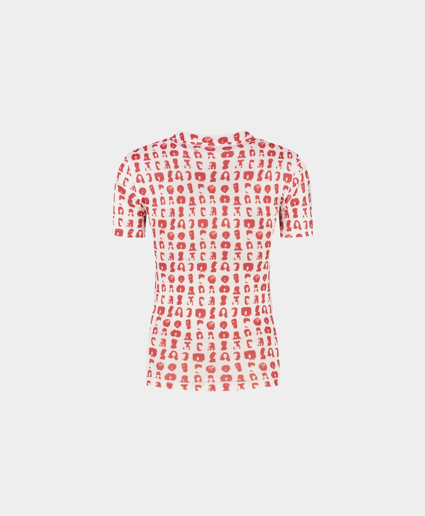 White Hair Grid Aop T-Shirt