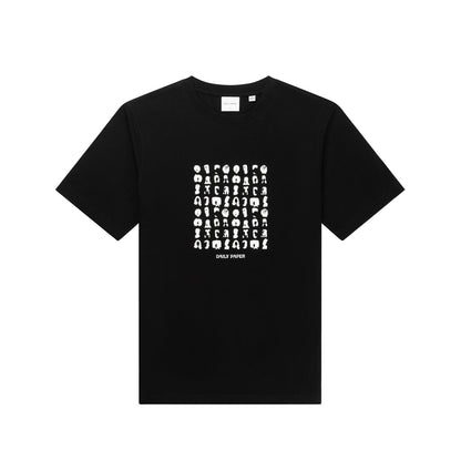 Black Hair Grid T-Shirt