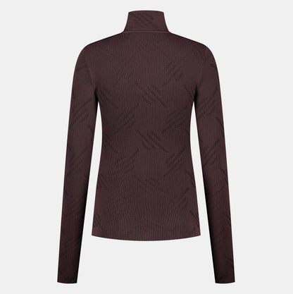 Roast Brown Knitted Monogram Cardigan