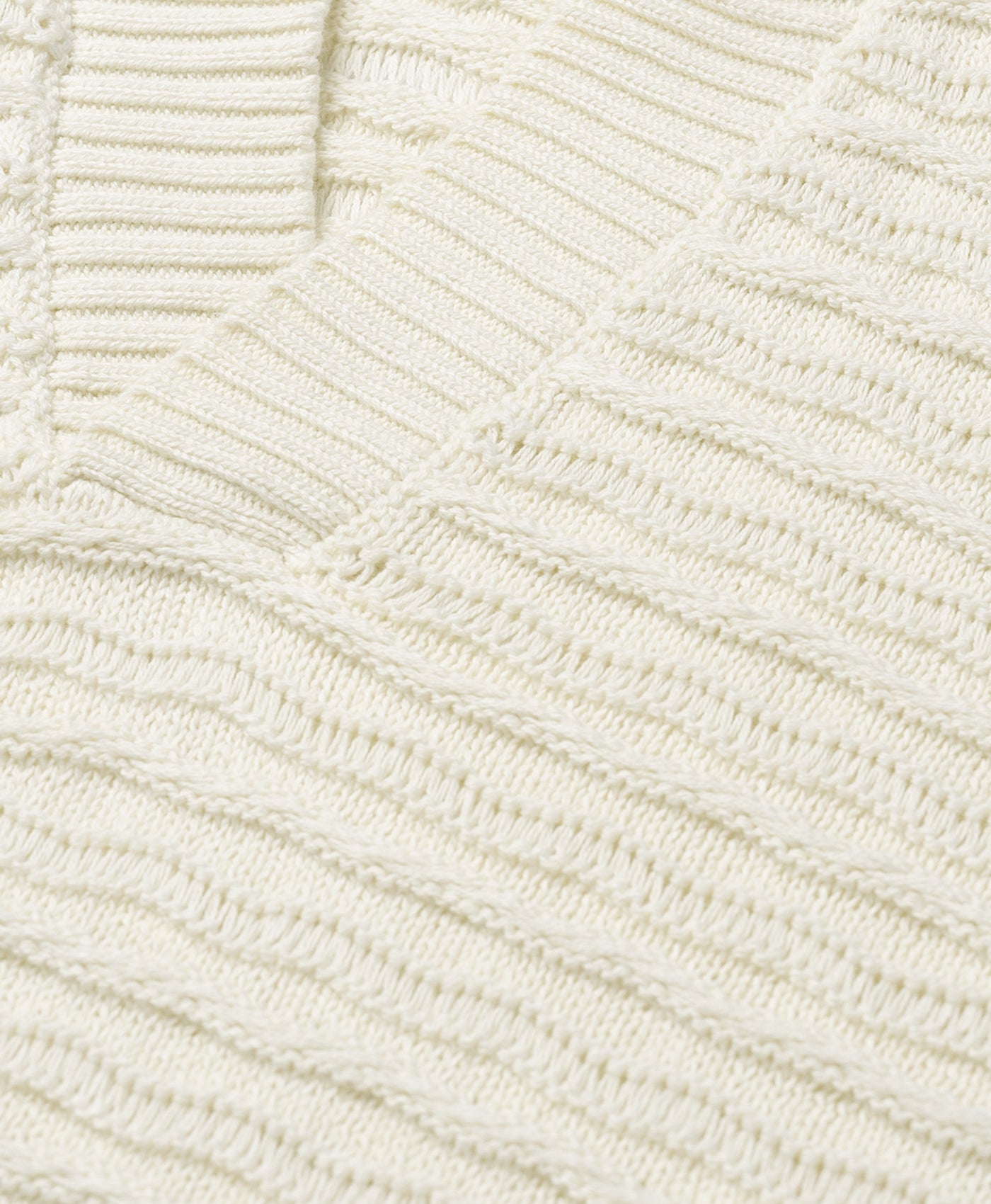 Frost White Jabir Knit Sweater Polo