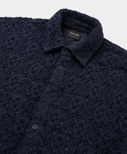 Maritime Blue Lace Shield Shirt