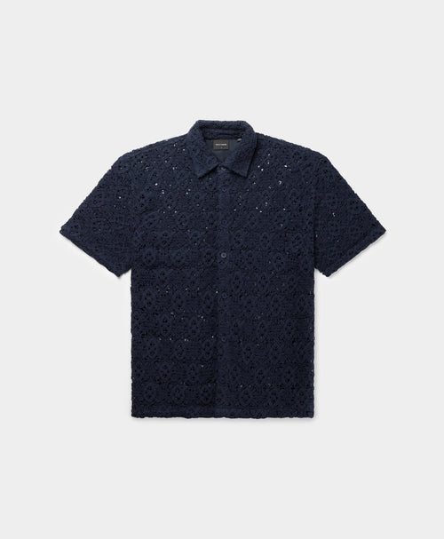 Maritime Blue Lace Shield Shirt