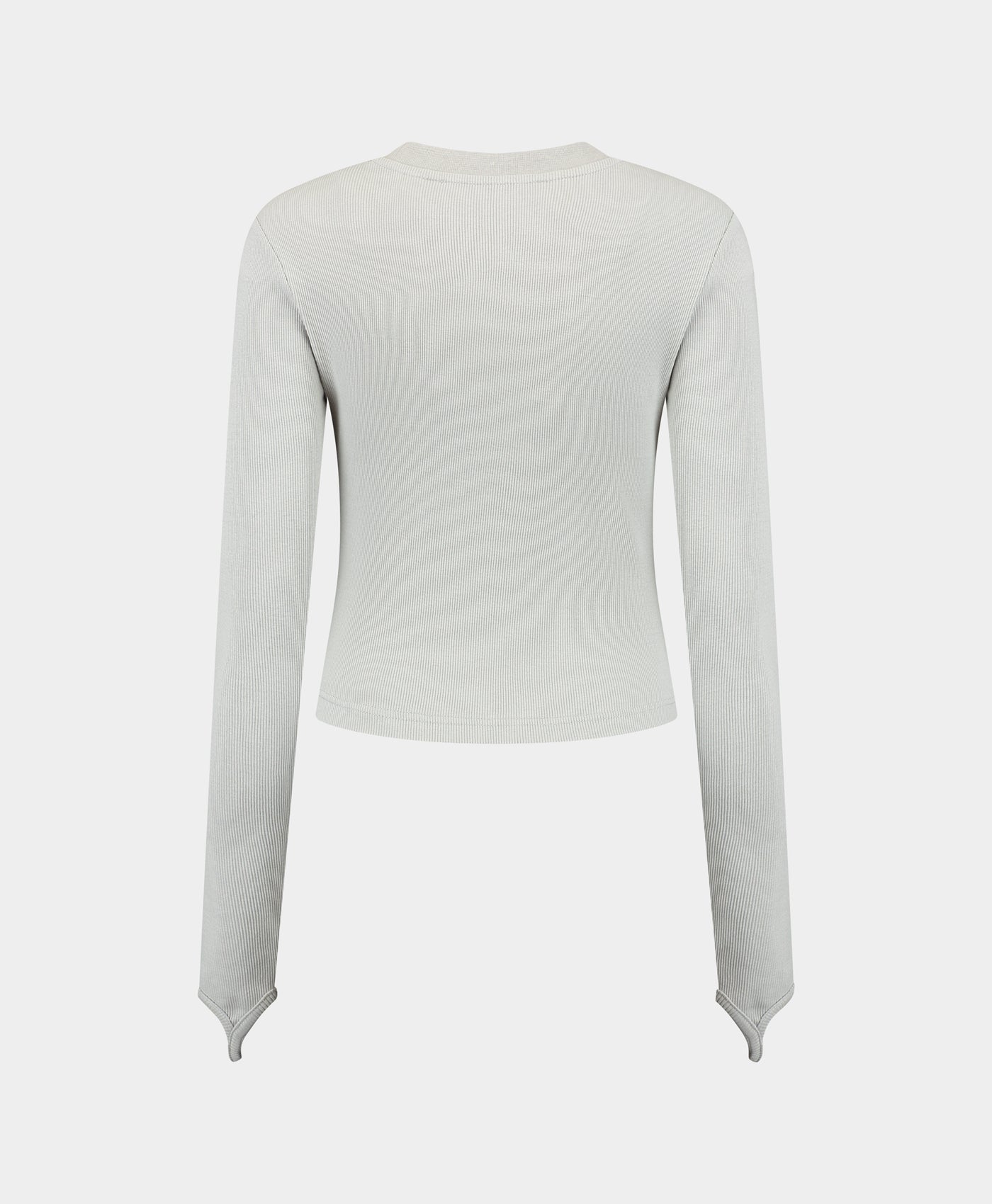 Ultimate Grey Logo Rib Top
