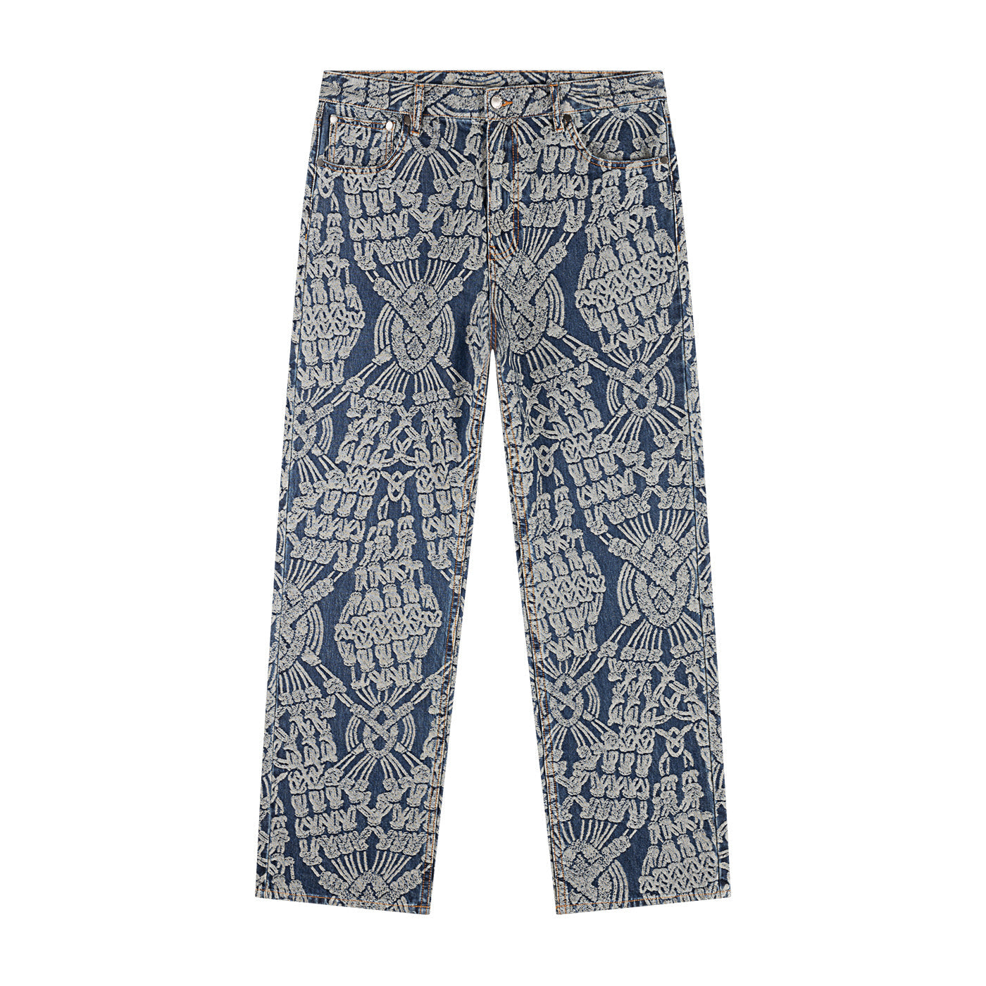 Dark Blue Macrame Amba Jeans