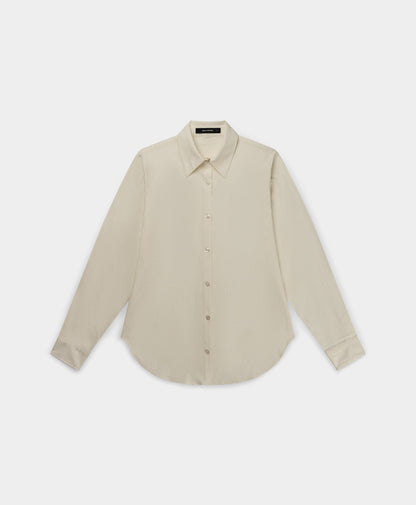 Gardenia Monogram Button-up Shirt