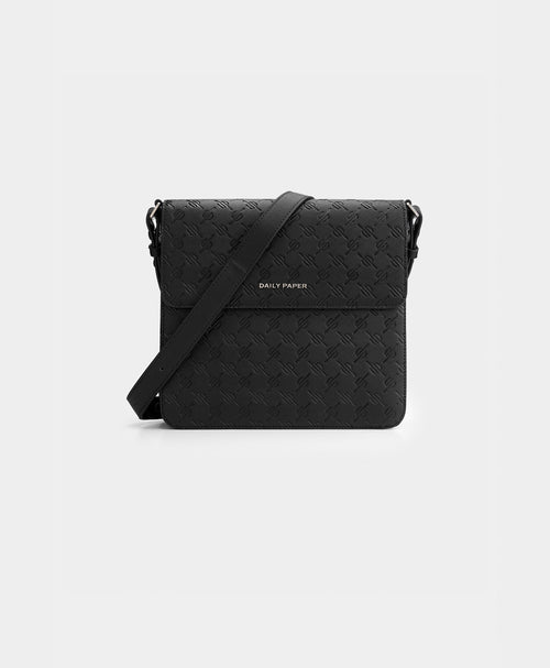 Black Myshus EMB Monogram Bag
