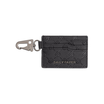 Black EMB Monogram Necard Keychain