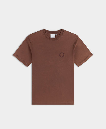 Bordeaux Wash Orbit Emb T-Shirt