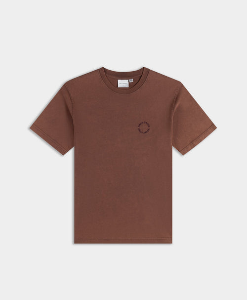 Bordeaux Wash Orbit Emb T-Shirt