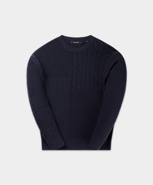 Naval Academy Patchwork Knit Sweater