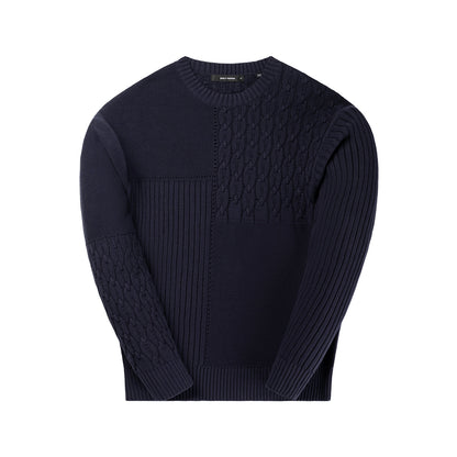 Naval Academy Patchwork Knit Sweater