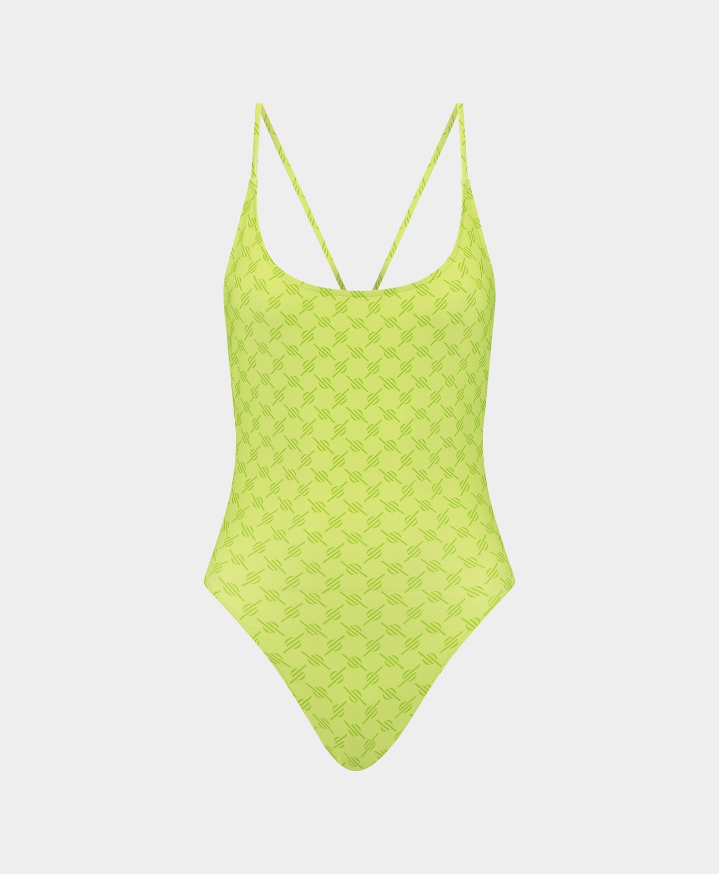 Daiquiri Green Reya Monogram Swimsuit