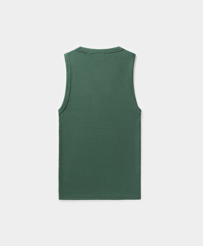 Bistro Green Rib Tank Top