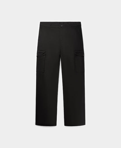 Black Oyster Ripstop Cargo Pants