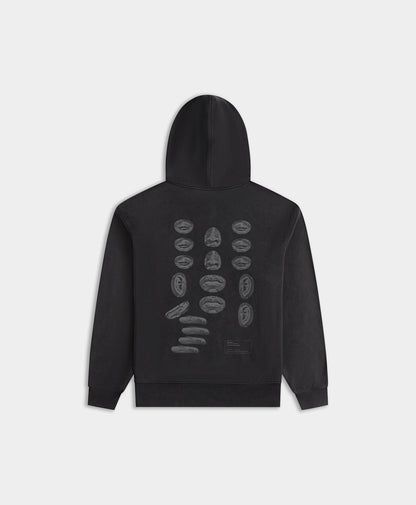 Washed Black Senses Hoodie