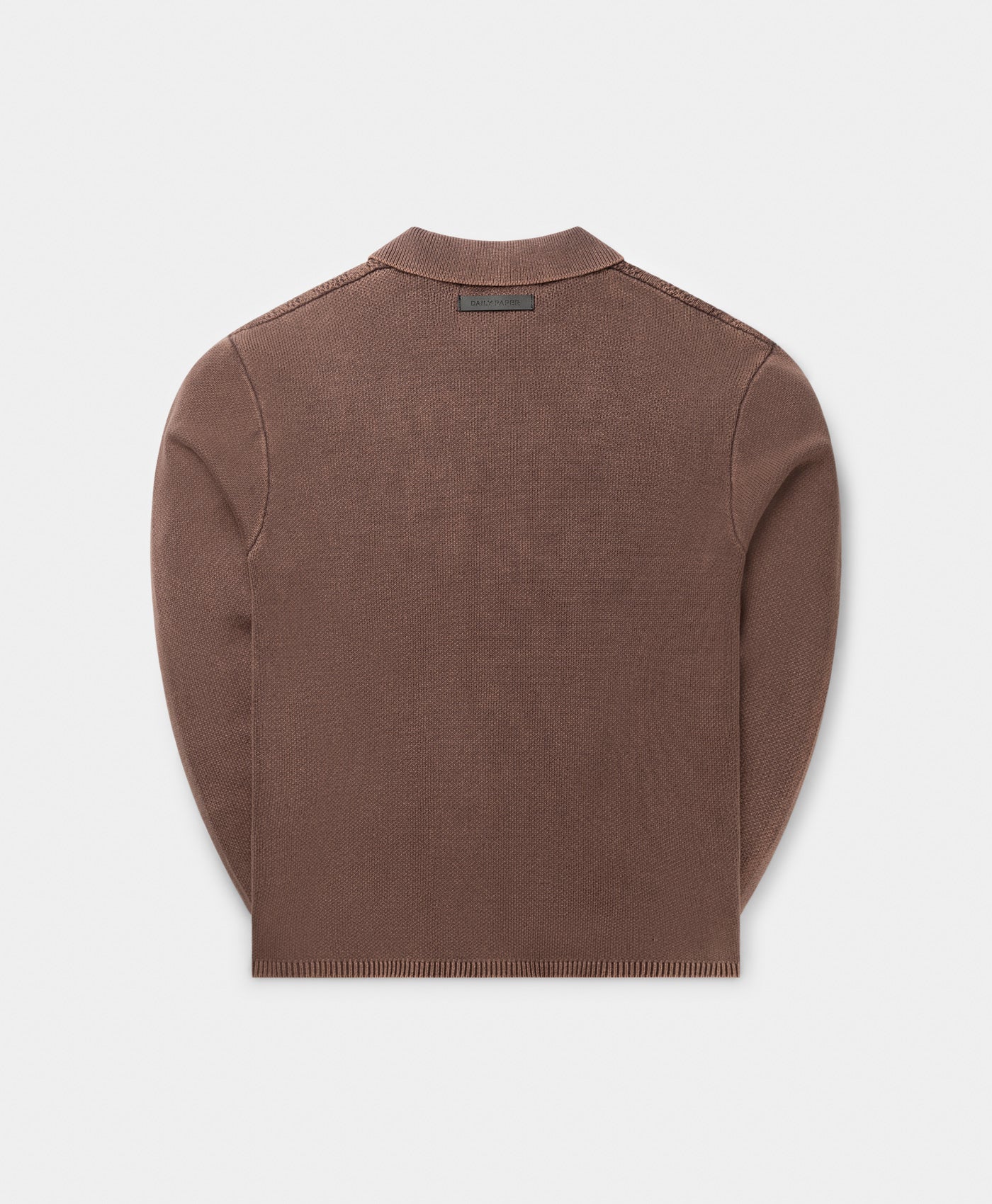 Bordeaux Red Shield Cable Cardigan