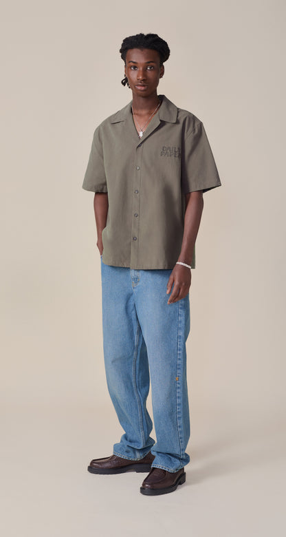 Army Green Chain Stitch Shirt