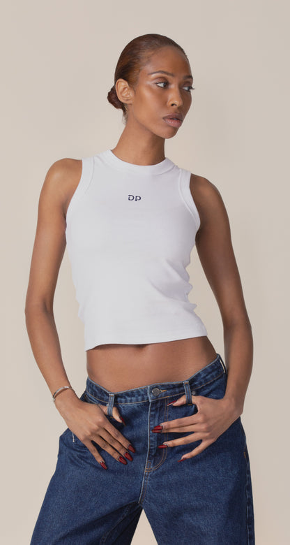 White Unit Rib Tank