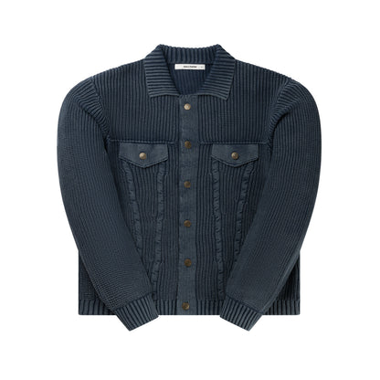 Blue Tano Knit Cardigan