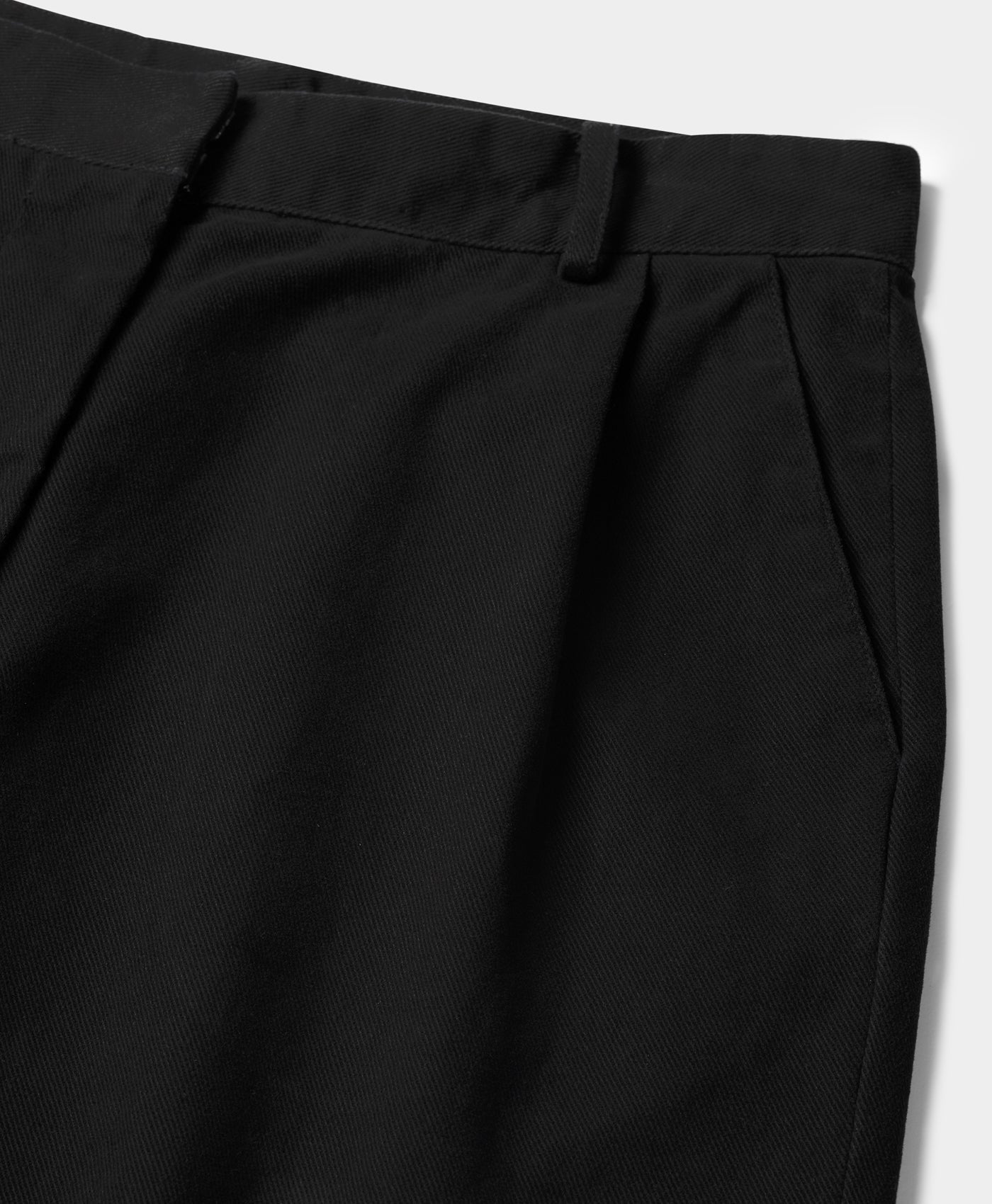 Black Twill Shorts