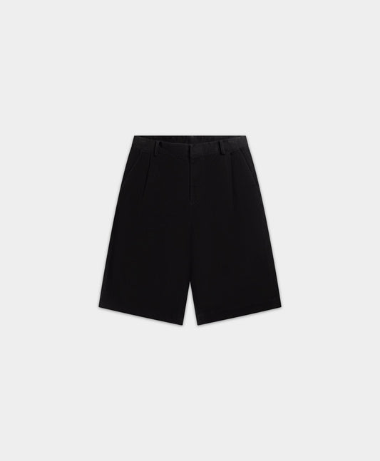 Black Twill Shorts