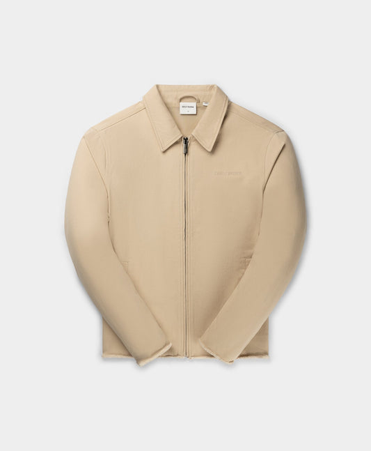 Beige Twill Workwear Jacket