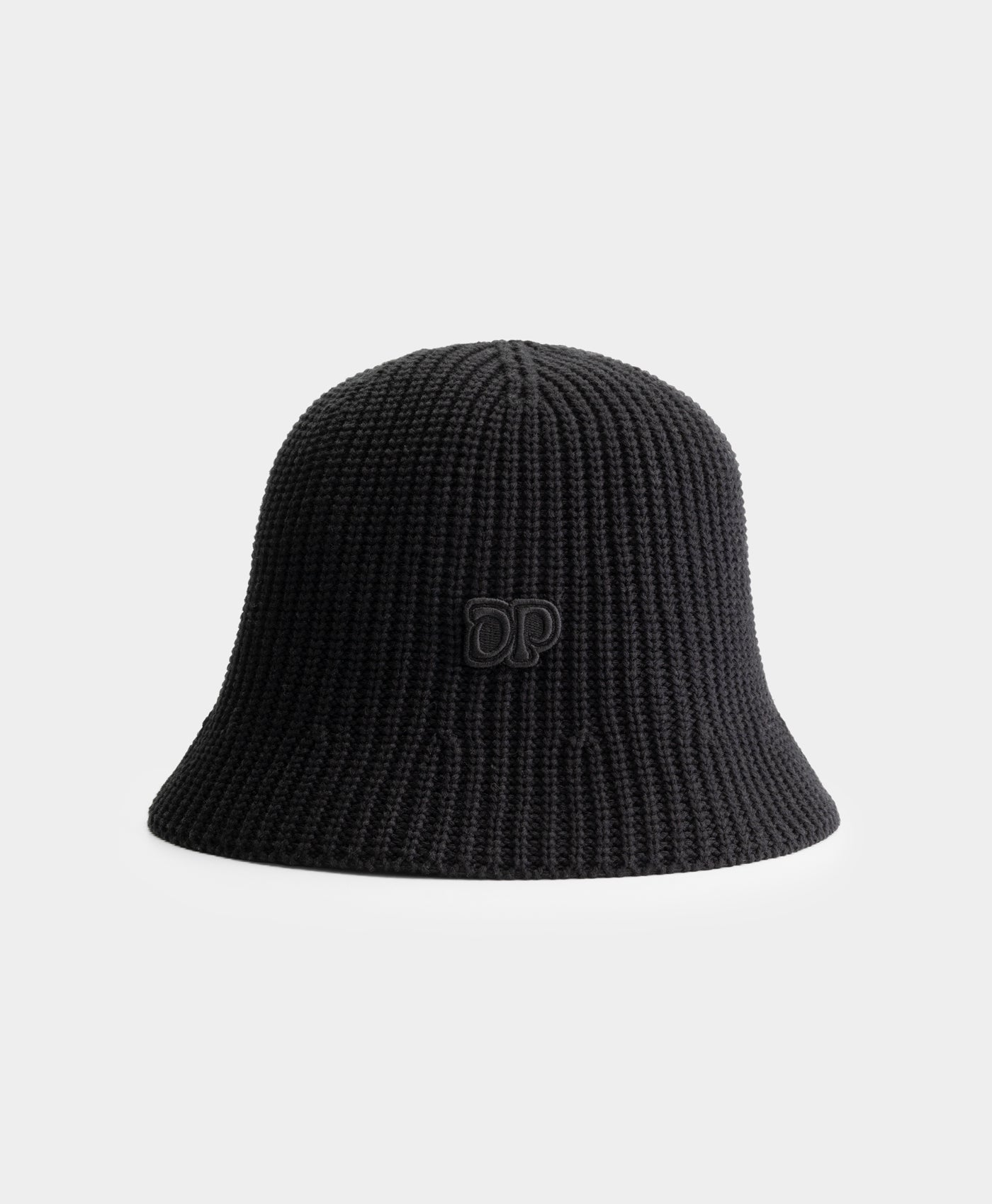 Black Unit Knitted Bucket Hat
